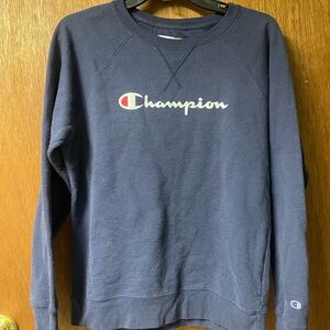 Champion Woman’s Dark Blue Crewneck Sweater